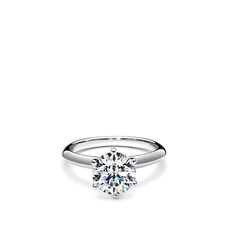 Solitaire Ring Brilliant Collection 6 prongs 9 kt