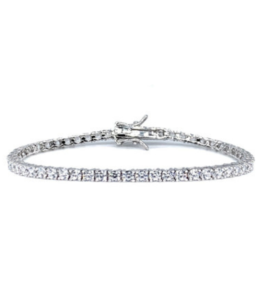 Brillante Collection tennis bracelet with side studs