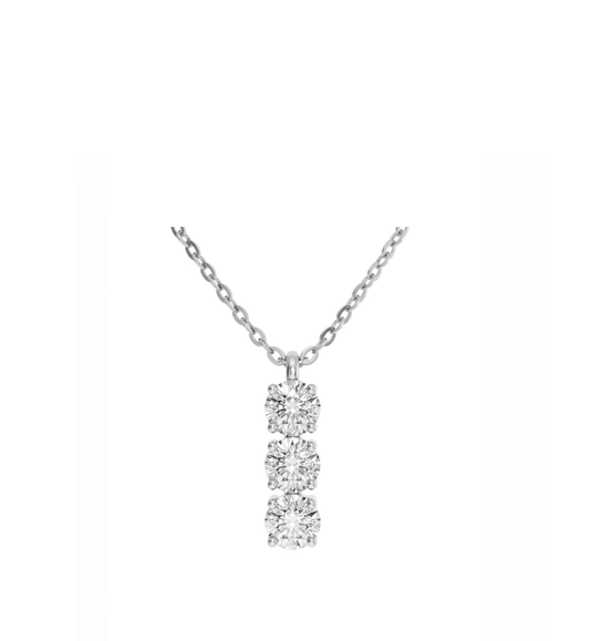 Collana trilogy collezione Moissanite - 17010