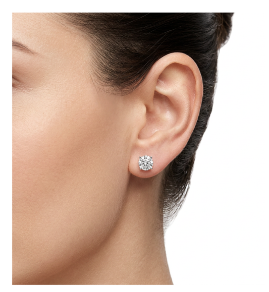 Orecchini punti luce collezione Moissanite