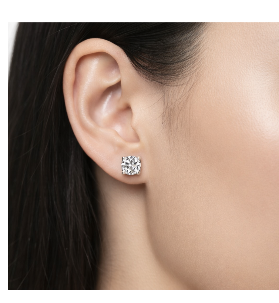 Orecchini punti luce collezione Moissanite