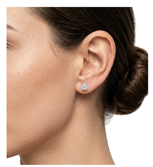 Orecchini punti luce collezione Moissanite