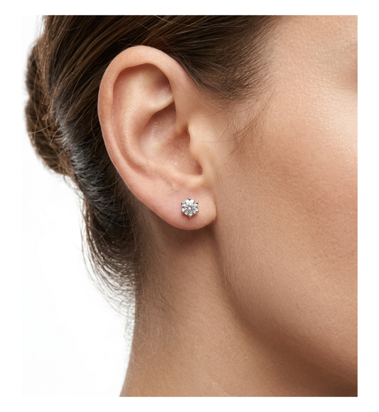 Orecchini punti luce collezione Moissanite