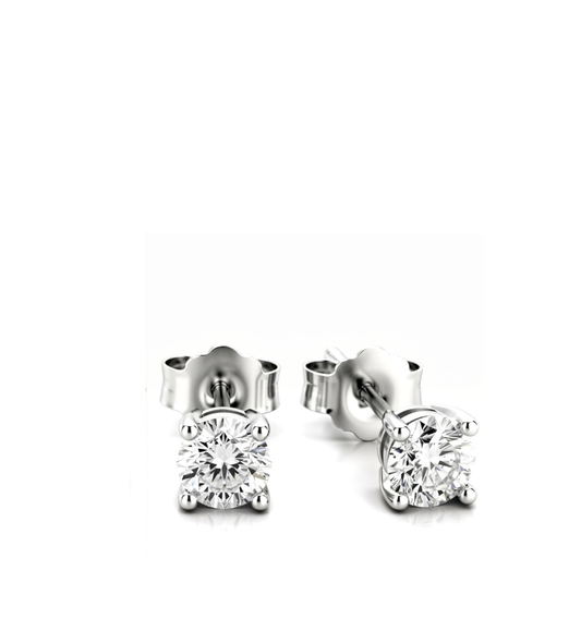 Orecchini punti luce 4 griffe - ct 0.70 tot