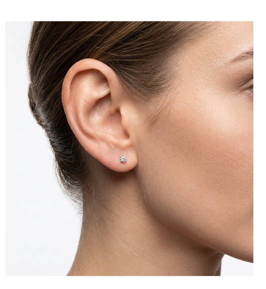 Orecchini punti luce collezione Moissanite