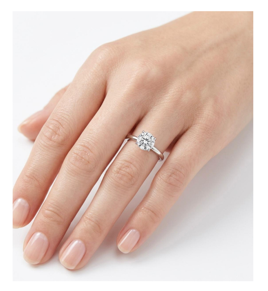 Anello solitario collezione Moissanite - 17255