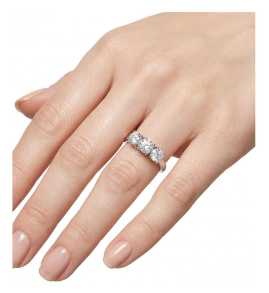 Anello veretta collezione Moissanite - 17263