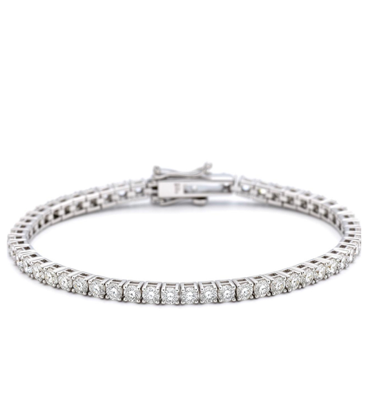Bracciale collezione Moissanite - ct 0.06 a pietra cm 16