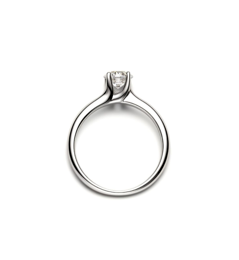 Moissanite solitaire ring - 0.30 ct