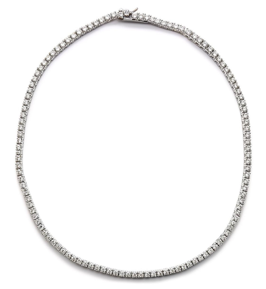 Collana tennis collezione Moissanite - ct 0.06 a pietra