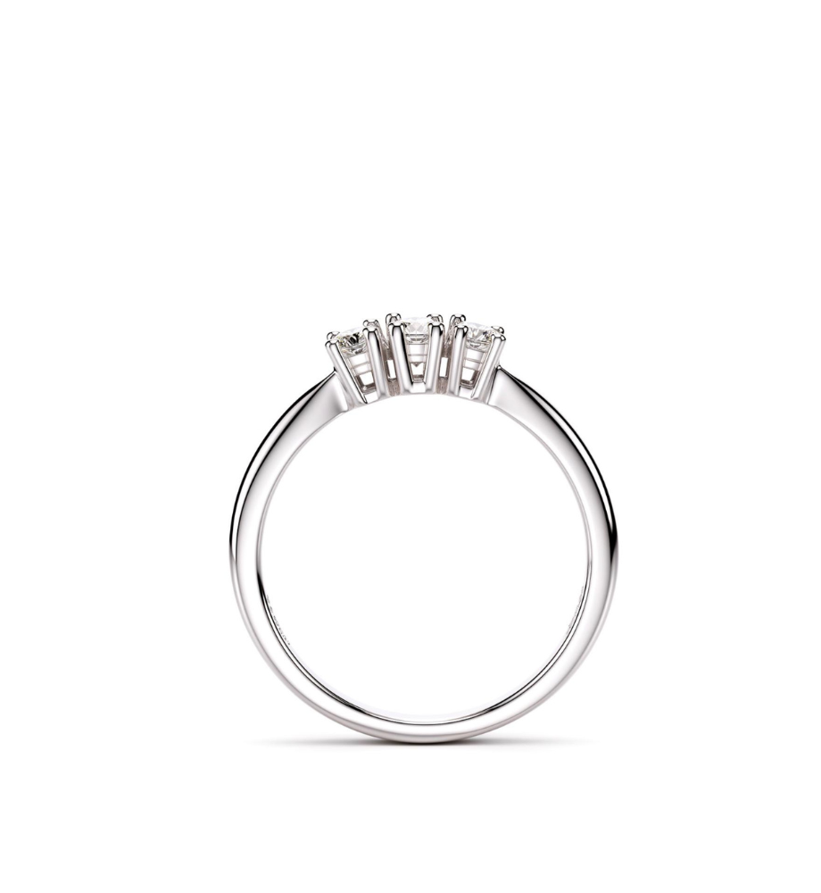 Anello trilogy collezione Moissanite - 17322