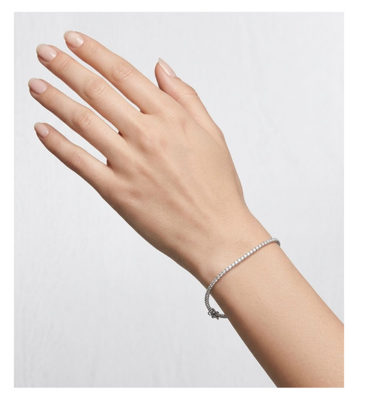 Bracciale tennis Collezione Brillante con ottini laterali