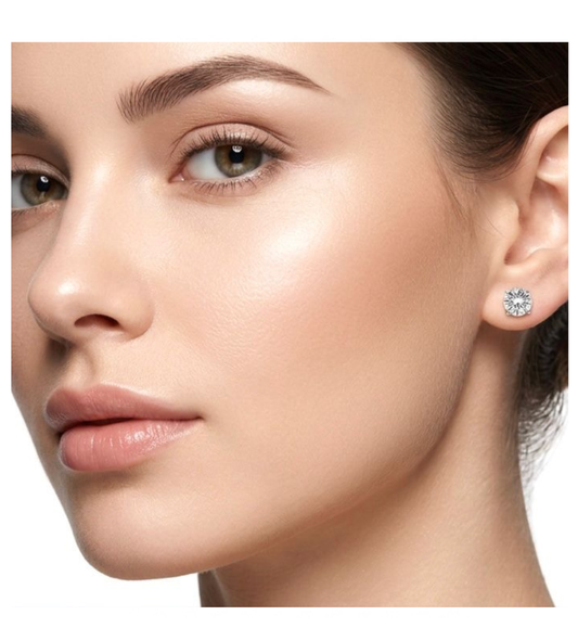 Orecchini punti luce collezione Moissanite