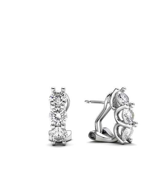 Orecchini collezione Moissanite-ct 3 tot