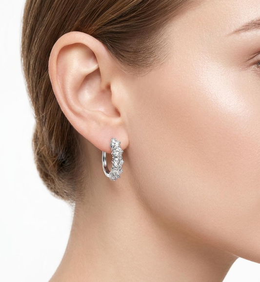 Orecchini collezione Moissanite-ct 3 tot