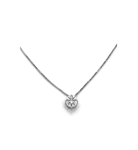 Collana punto luce collezione Moissanite - ct 0.50