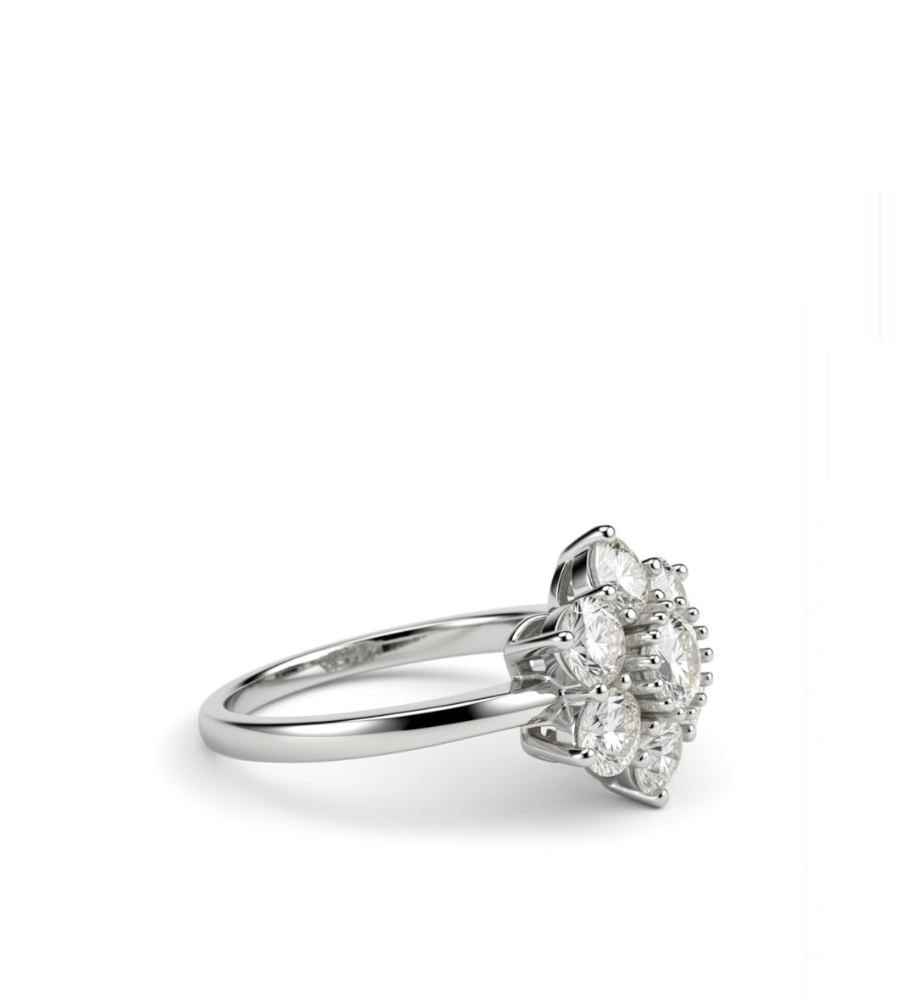 Anello solitario collezione Moissanite - ct 1.75