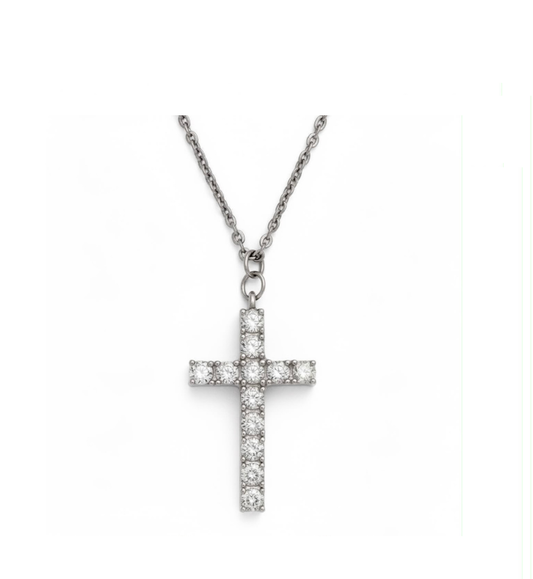 Collana croce collezione Moissanite - ct 0.72