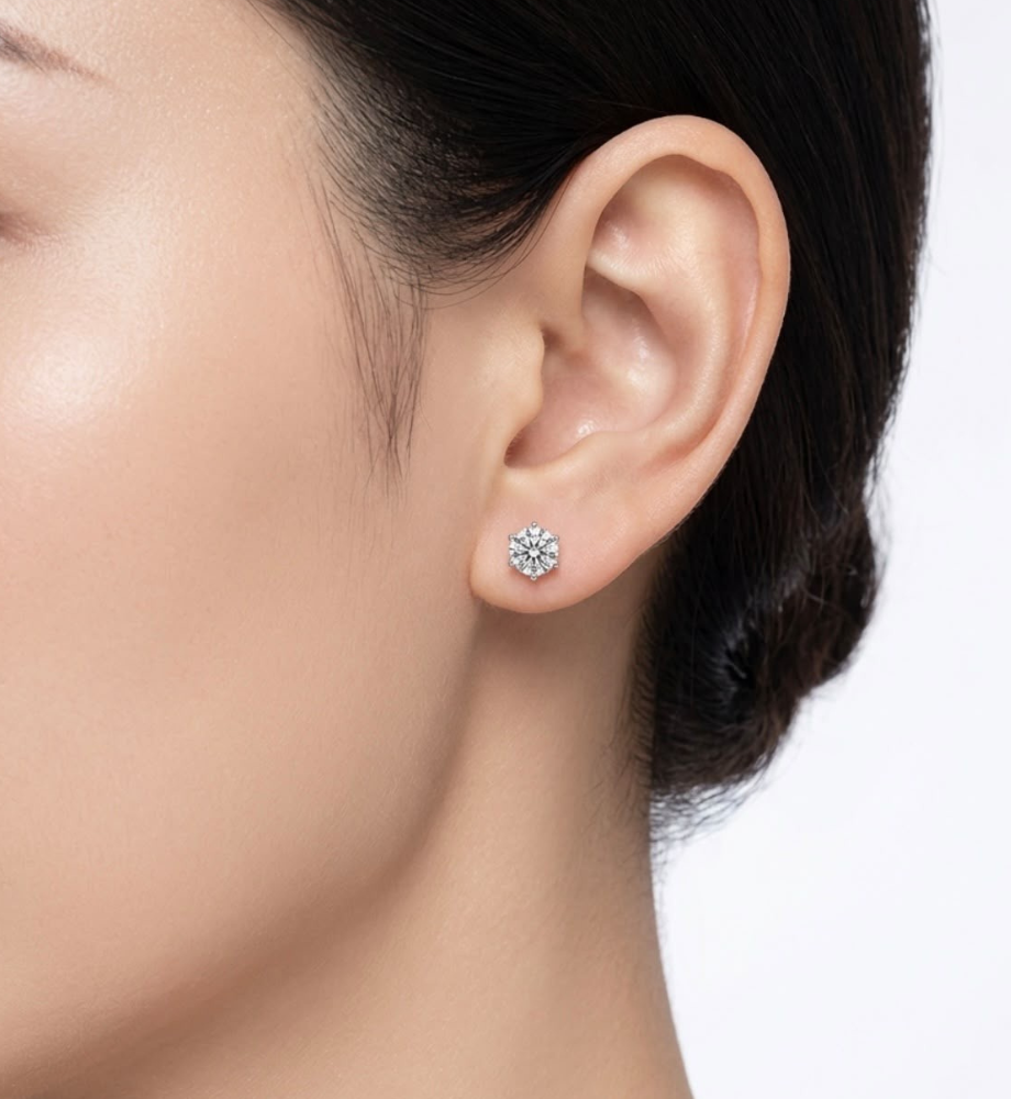PRONTA CONSEGNA Orecchini punti luce collezione Moissanite - 17643