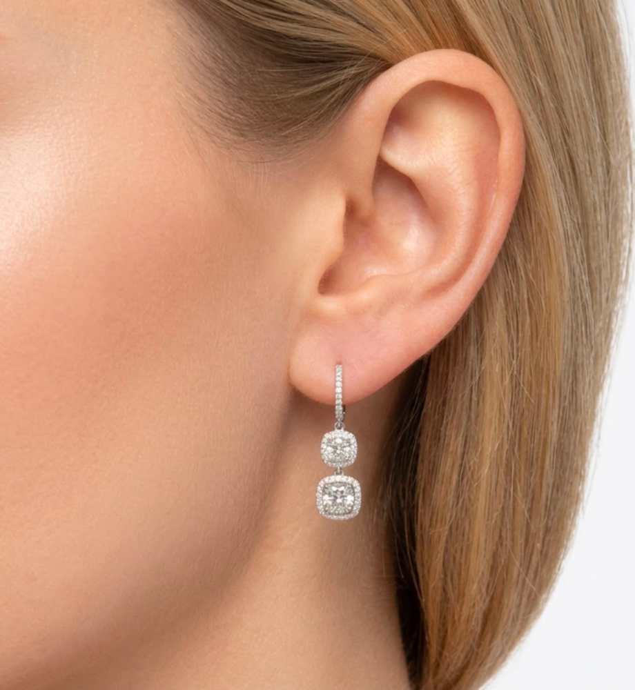 Orecchini collezione Moissanite - ct 2,40