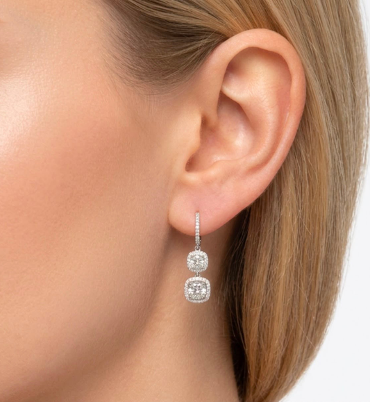 Orecchini collezione Moissanite - ct 3,50