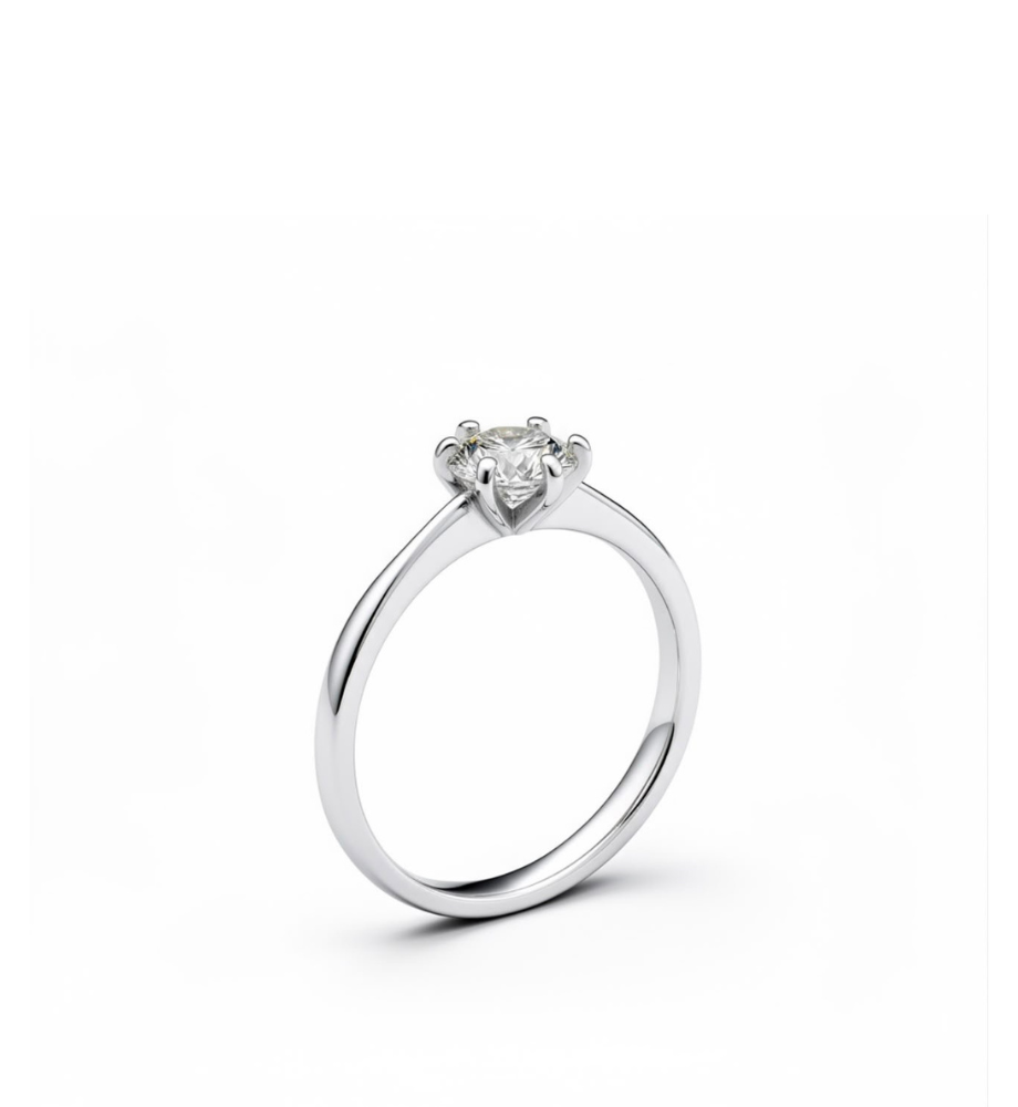PRONTA CONSEGNA Anello solitario collezione Moissanite - ct 0.60