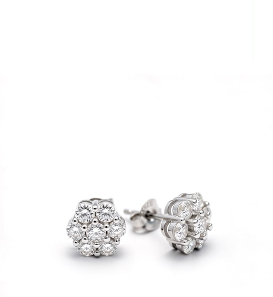 Earrings Moissanite collection - 17011