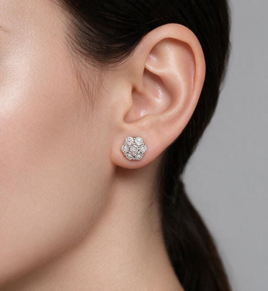 Earrings Moissanite collection - 17011