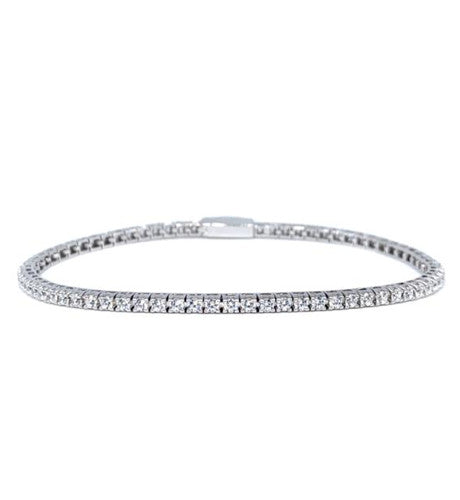 Brilliant collection snap tennis bracelet