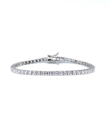 Brillante Collection tennis bracelet with side studs