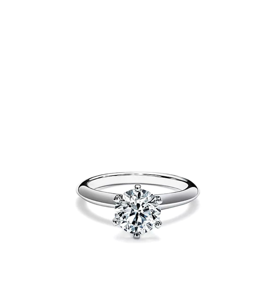 Solitaire Ring Brilliant Collection 6 prongs 9 kt