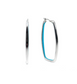 jungle orecchini con smalto azzurro - 13524