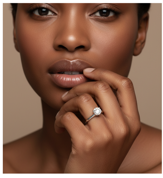 Anello Solitario Collezione Brillante 6 griffe