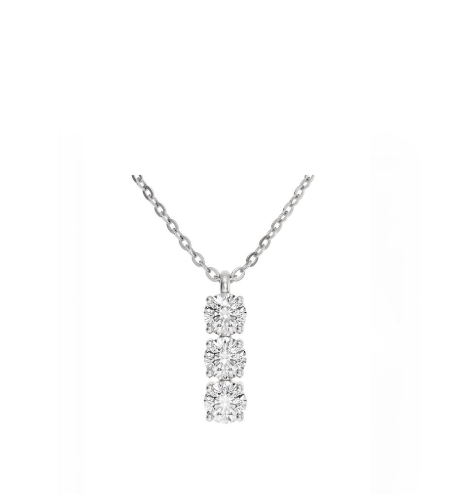 Collana trilogy collezione Moissanite - 17010
