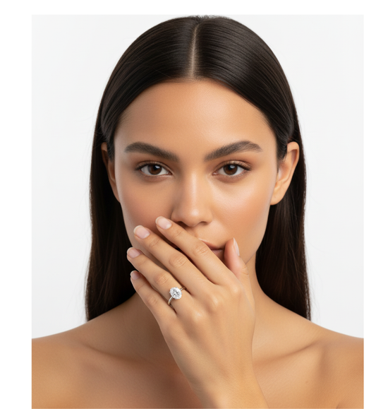 Anello solitario collezione Moissanite - 17041