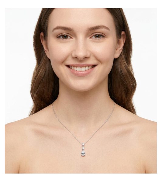 Collana trilogy collezione Moissanite - 17247