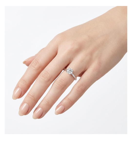 Solitaire ring Moissanite collection - 1 ct