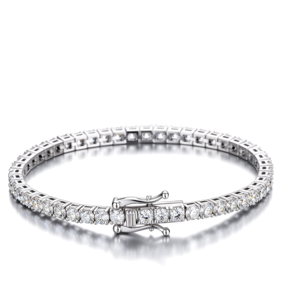 Bracciale collezione Moissanite - ct 0.06 a pietra cm 16