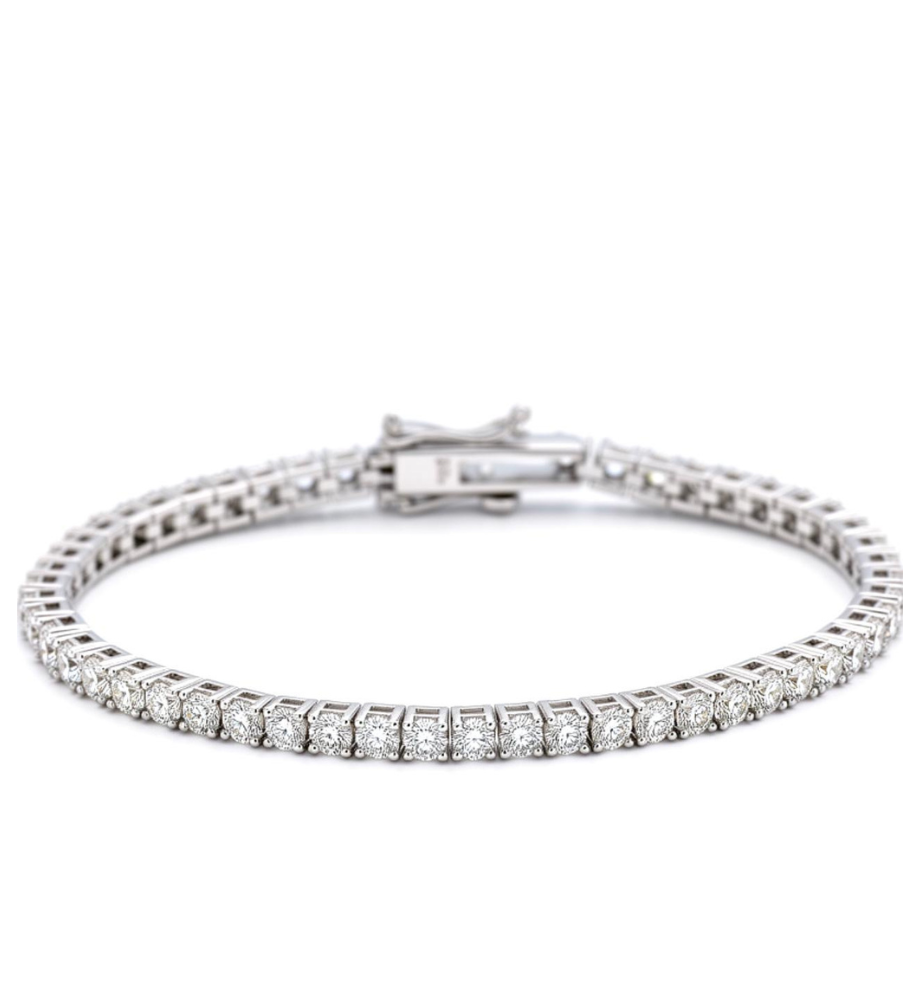Bracciale collezione Moissanite - ct 0.06 a pietra cm 16