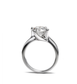 Moissanite Solitaire Ring - 2.50 ct
