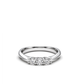 Trilogy ring Moissanite collection - 0.30 ct total