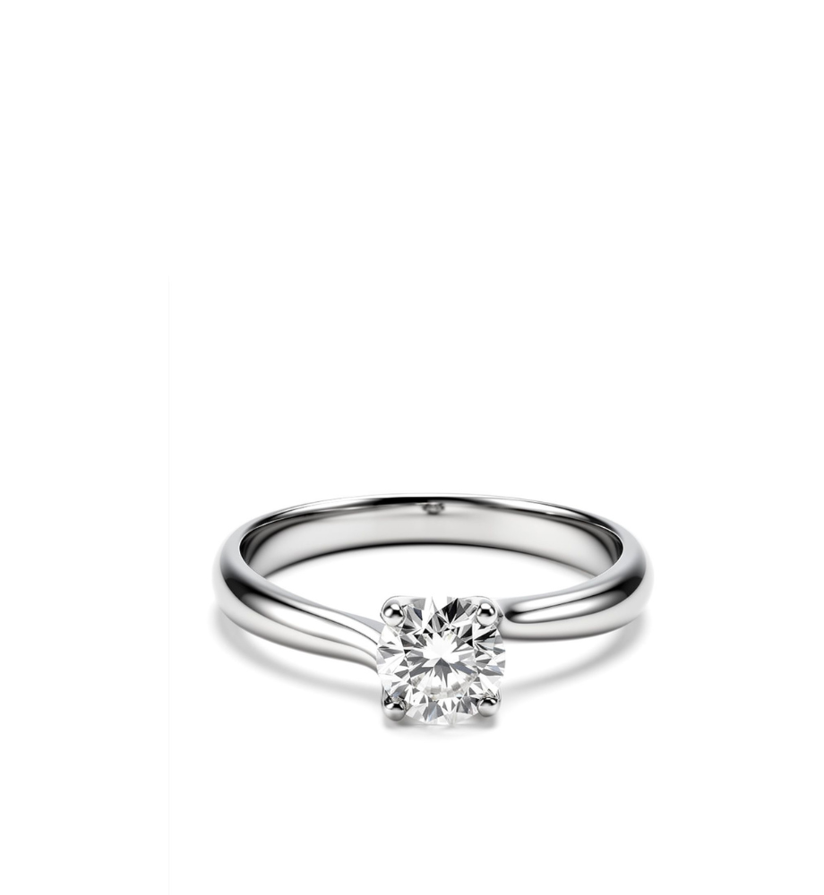 Moissanite Solitaire Ring - 0.80 ct