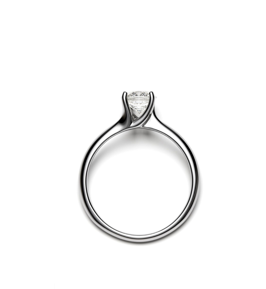 Moissanite Solitaire Ring - 0.80 ct