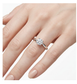 Moissanite Solitaire Ring - 0.80 ct