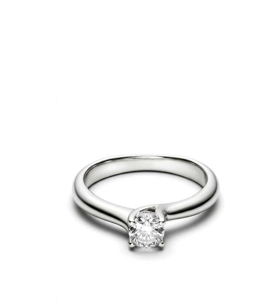 Moissanite solitaire ring - 0.30 ct