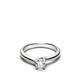 Moissanite solitaire ring - 0.30 ct