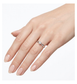 Moissanite solitaire ring - 0.30 ct