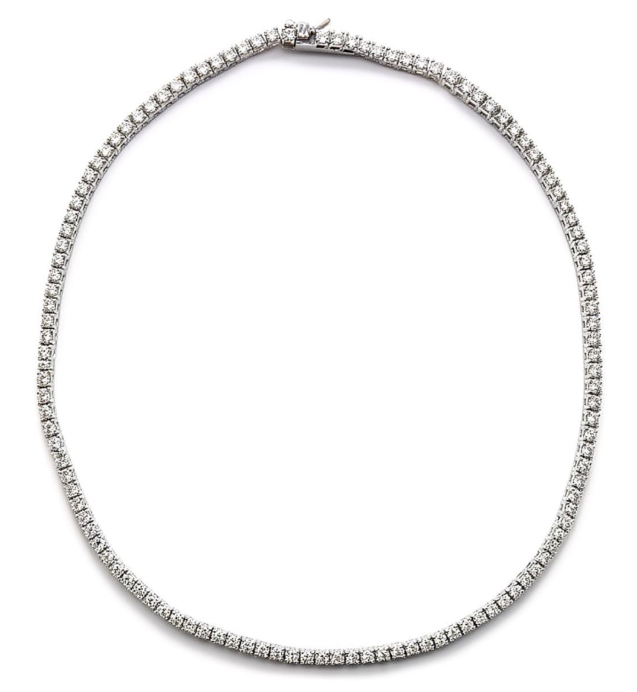 Collana tennis collezione Moissanite - ct 0.06 a pietra