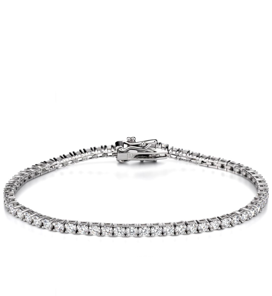 Bracciale collezione Moissanite - ct 0.03 a pietra cm 20