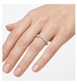 Riviera ring Moissanite collection - 0.05 ct per stone